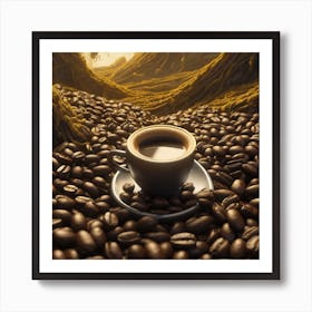 Coffee Beans In The Forest 19 Art Print