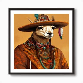 Llama Art Print