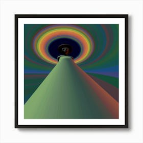 Abstract art, sixties style, Sci Fi, Art print Art Print