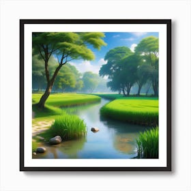 Landscape Wallpaper 4 Art Print