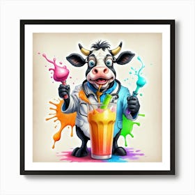 Doctor Cow 3 Art Print