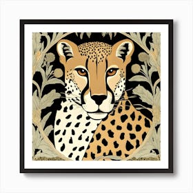 Cheetah Portrait Art Print