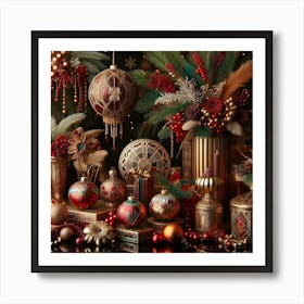 Christmas Decor 1 Art Print