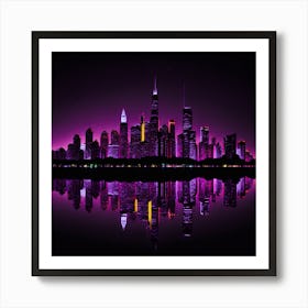 Chicago Skyline 1 Art Print