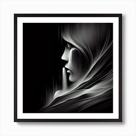 Woman'S Face Art Print