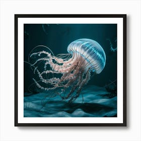 Jellyfish Underwater Art Print