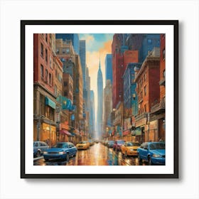 New York City Art Print Art Print