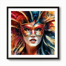 Carnival Mask 8 Art Print