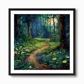 Path In The Woods Art Print