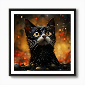 Feline Fusion Fantasy Art Print