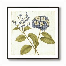 Hydrangea Art 2 Art Print