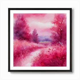 Watercolor Painting Art Print