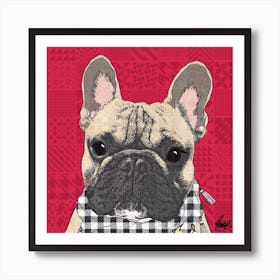 Eroc Frenchbulldog Square Art Print