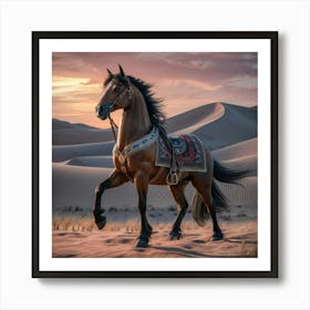 Horse In The Desert 5 Art Print