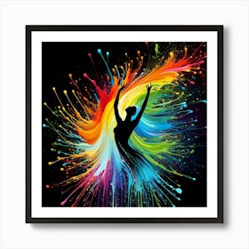 Colorful Dancer 1 Art Print