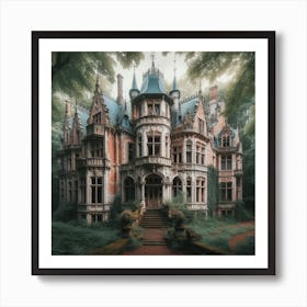 Abandoned House In The Woods Art Print