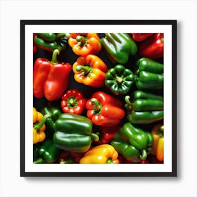 Colorful Peppers 37 Art Print