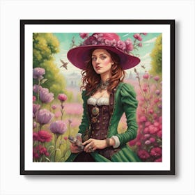 Lovely Victorian Lady Art Print