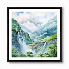 Water Falls Art Print