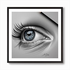 Eye Drawing  Print Art Print