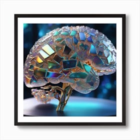 Cd Brain Art Print