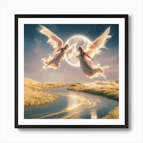 Angels In The Sky Art Print