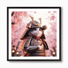 Samurai Cat 1 Art Print