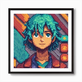 Pixel Art 16 Art Print