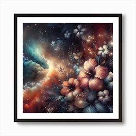 Flowers In The Sky Art Print