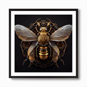 Steampunk Bee Art Print