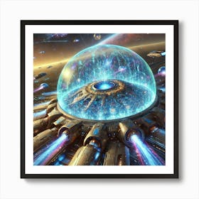 A Vivid Depiction Of The Anomaly Shield Ability Us Art Print