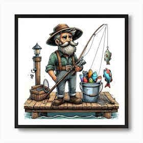 Fisherman Art Print