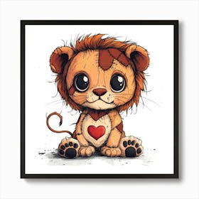 Little Lion 1 Art Print