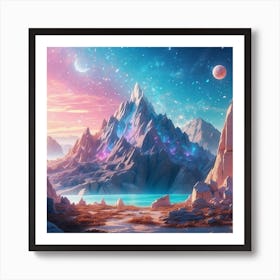 Planetary landscape Art Print