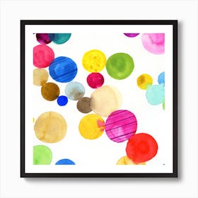 Watercolor Circles Art Print