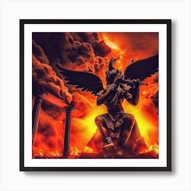 Angel Of Fire Art Print