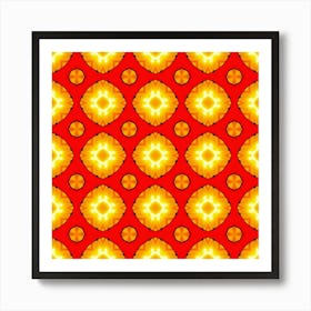 Sun Pattern Texture Seamless 1 Art Print