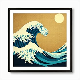 Great Wave Off Kanagawa 9 Art Print