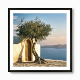 Olive Tree In Sunlight (II) Art Print