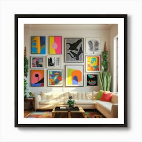 Modern Living Room 1 Art Print