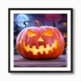 Halloween Pumpkin Art Print