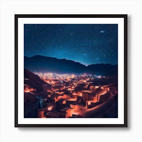 Night In The Desert Art Print