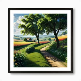 Landscape Painting 6 Art Print