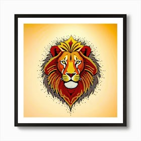 Lion Head Art Print