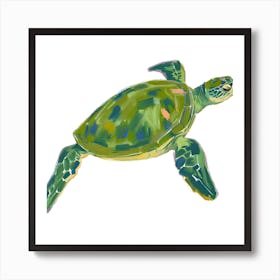 Green Sea Turtle 06 Art Print