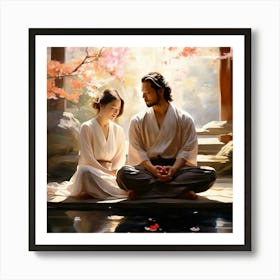 Samurai Love Art Print