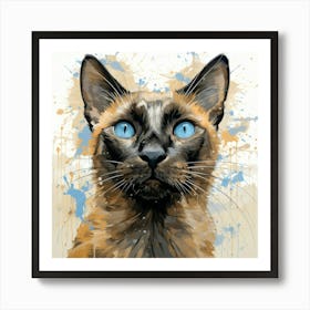 Siamese Cat 6 Affiche