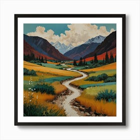 Rocky Mountain Valley Art Print