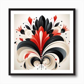 Abstract Floral Design Art Print