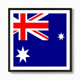 Australian Flag Art Print